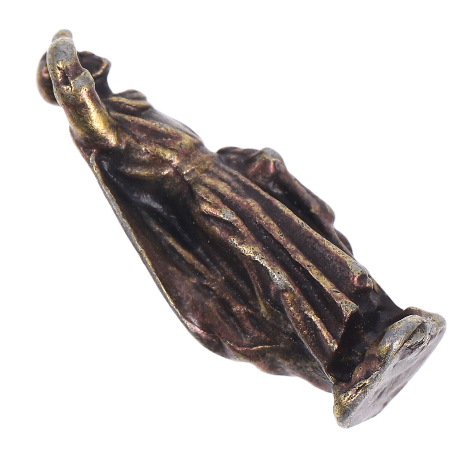 Bonsai Garden Decor - Minik Çin Antik Figür Metal Heykel,