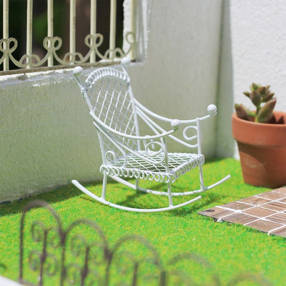Bonsai Garden Photos - Metal Dollhouse Mobilya Beyaz Paslı Fotoğraf